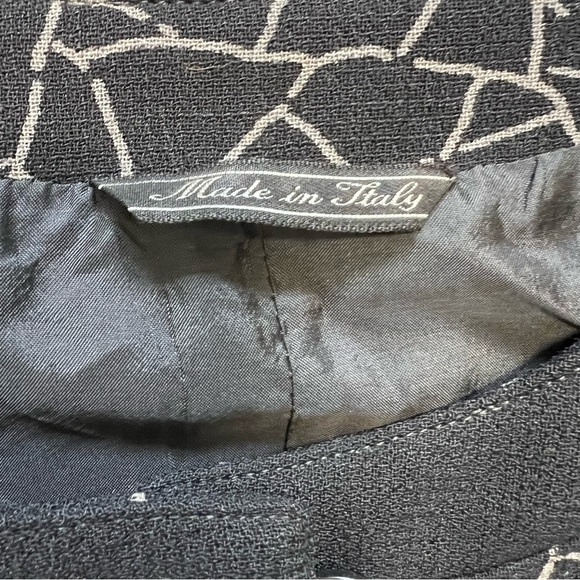 Gianni Versace Vtg Black White Wool Shearling Coat Button Jacket Retro Y2W 10 - Picture 10 of 17